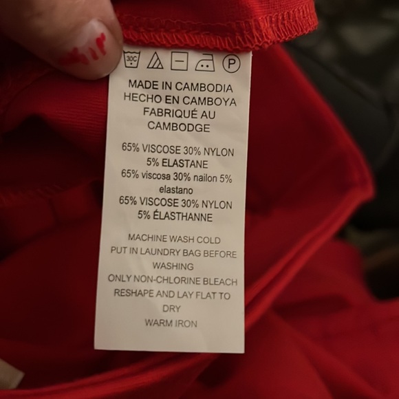 🔥Michael Kors, Scarlet red slacks, COZY, size Large - Picture 4 of 11